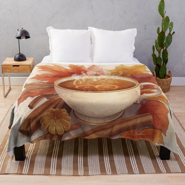 Item preview, Spiced Apple Cider – Cottagecore Autumn Teacup designed and sold by Deezyned.