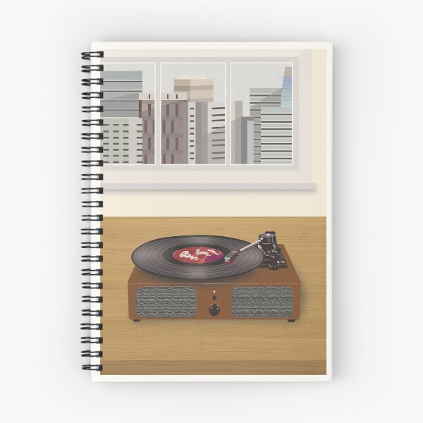 Item preview, Record Player in Modern City designed and sold by ElliesJourney.
