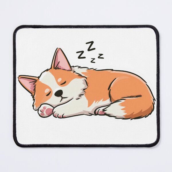 Item preview, corgi, dog, puppy, illustration, dog art, sleepy designed and sold by pmakesArt.