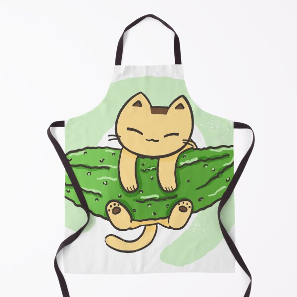 Item preview, Pudding the Cat Hugging Okinawan Goya – Cute Kawaii Illustration designed and sold by Sleepy-Town.