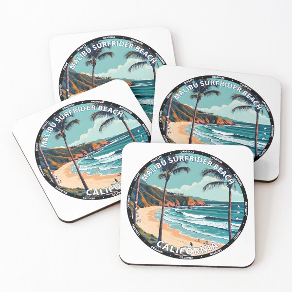 Item preview, Malibu Surfrider Beach – California USA - Surf lifestyle classic longboard waves designed and sold by inkNext.