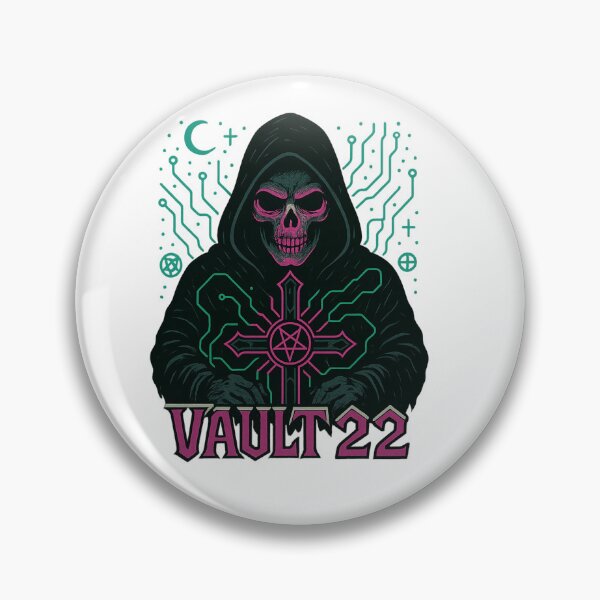 Item preview, Hooded Skull Cyber Occult Gothic Art designed and sold by Vault 22.