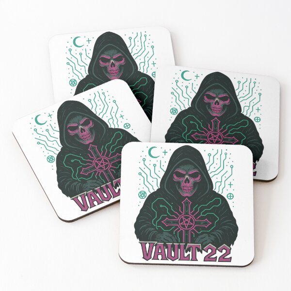 Item preview, Hooded Skull Cyber Occult Gothic Art designed and sold by Vault 22.