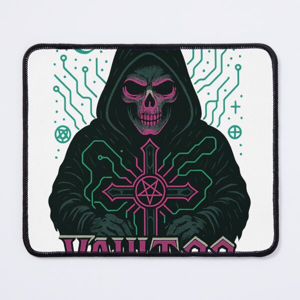 Item preview, Hooded Skull Cyber Occult Gothic Art designed and sold by Vault 22.