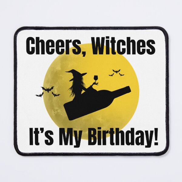 Item preview, Wine Witch Birthday Funny Spooky Halloween Birthday Gift Design designed and sold by luckyhue.