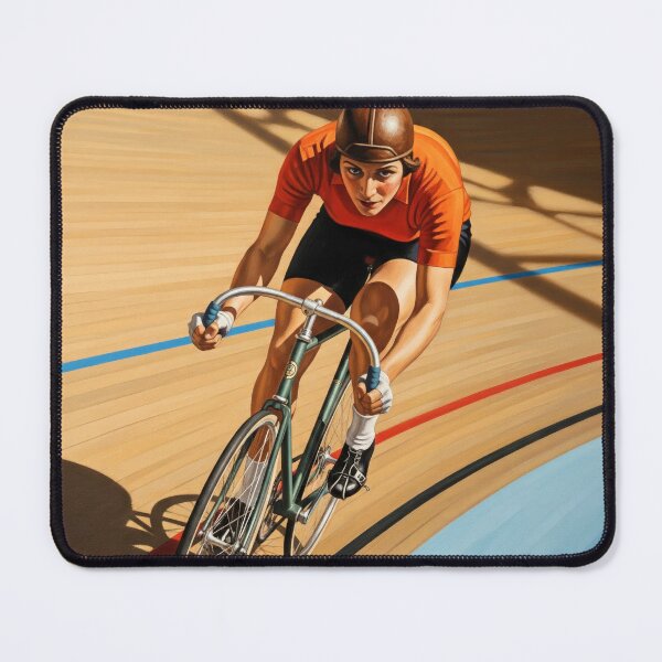 Item preview, LE CYCLISTE DU VÉLODROME (The Velodrome Cyclist) - Original Art Deco Artwork designed and sold by elektronen.