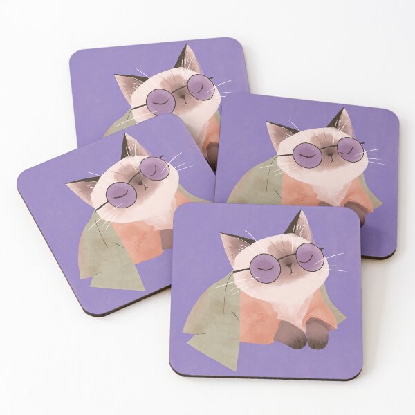 Item preview, Catitude-Sassy Siamese Cat Feline Artwork  designed and sold by WheresMyMojo.