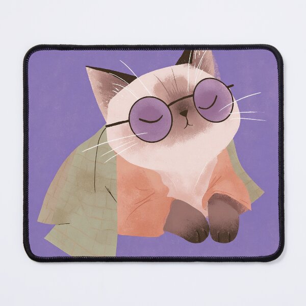 Item preview, Catitude-Sassy Siamese Cat Feline Artwork designed and sold by WheresMyMojo.