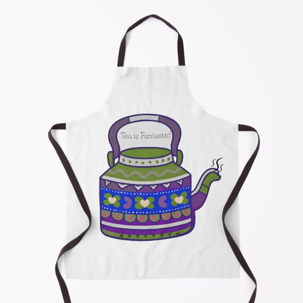 Item preview, Colorful Pakistani Folk Art Tea Kettle – “Tea is Fantastic!” Sticker designed and sold by HusnMir.