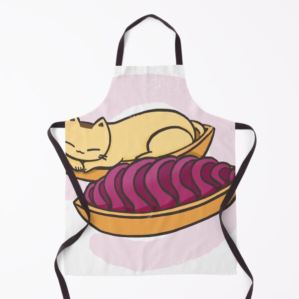 Item preview, Pudding the Cat with Okinawan Purple Sweet Potato – Cute Kawaii Illustration designed and sold by Sleepy-Town.