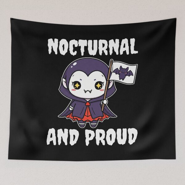Item preview, NOCTURNAL AND PROUD - VAMPIRE HALLOWEEN designed and sold by KEF Custom.