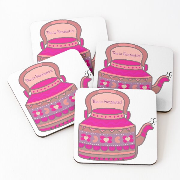 Item preview, Colorful Pakistan Folk Art Tea Kettle – “Tea is Fantastic!” Sticker designed and sold by HusnMir.