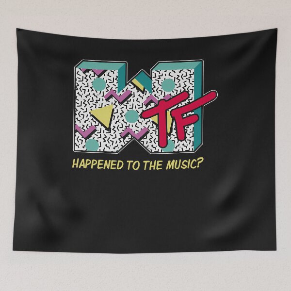 Item preview, Wtf Happened To Music Funny Retro 80'S Design designed and sold by brannonmohor.