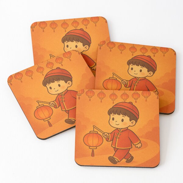 Item preview, Cute Boy with Lantern | Lantern Festival Illustration designed and sold by Art-Self Studio.