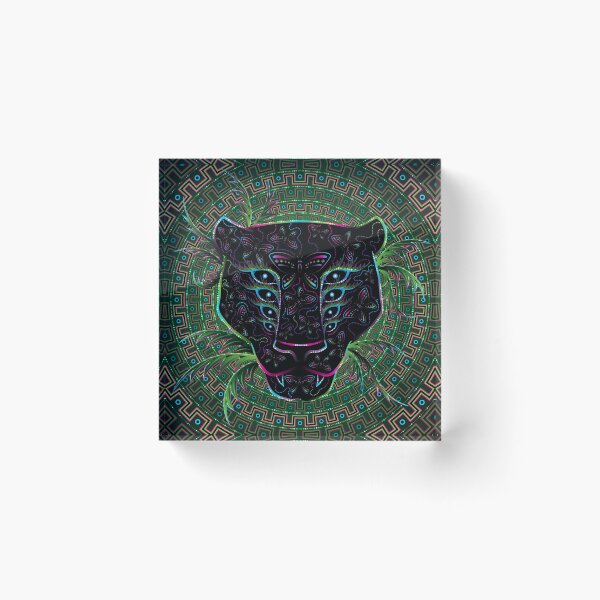 Item preview, Psychedelic Ayahuasca Black Jaguar Spirit Shaman Animal designed and sold by Andrei Verner.
