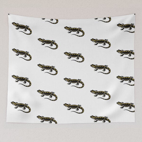 Item preview, Fiery Salamander Art Print designed and sold by JollyCritters.