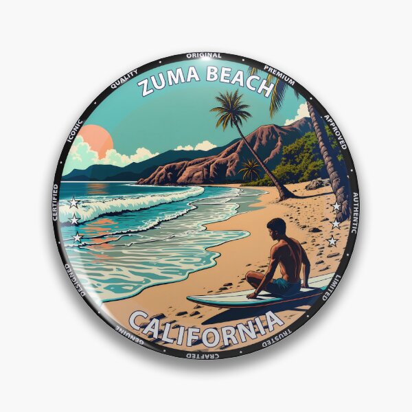 Item preview, Zuma Beach – California USA - Surf lifestyle expansive sandy waves designed and sold by inkNext.