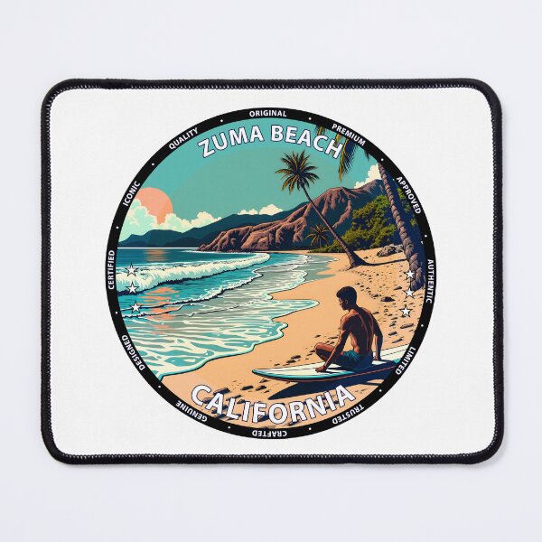 Item preview, Zuma Beach – California USA - Surf lifestyle expansive sandy waves designed and sold by inkNext.