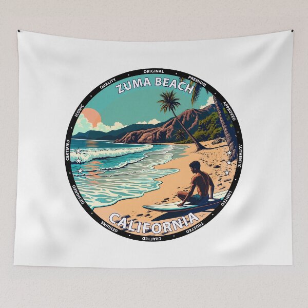 Item preview, Zuma Beach – California USA - Surf lifestyle expansive sandy waves designed and sold by inkNext.