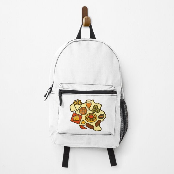 Item preview, Belgium Food Map designed and sold by AdiDsgn.