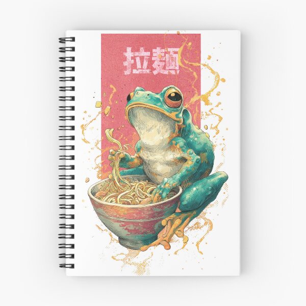 Item preview, Ramen Frog Feast – Whimsical Noodle Lover Illust designed and sold by Gaviani Design Studio.
