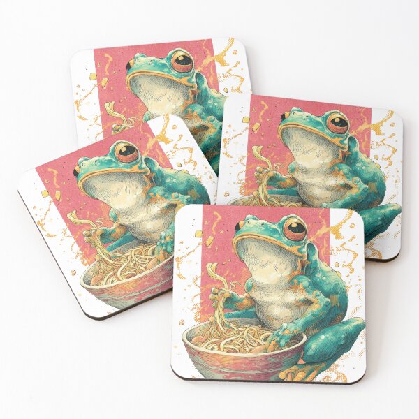 Item preview, Ramen Frog Feast – Whimsical Noodle Lover Illust designed and sold by Gaviani Design Studio.