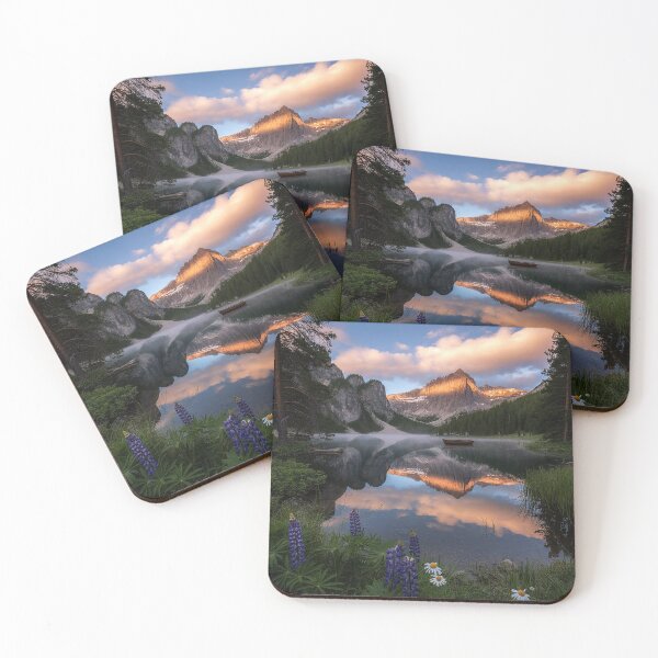 Item preview, Mountain Lake Reflection at Sunrise designed and sold by denisritter.