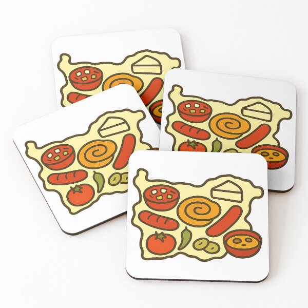 Item preview, Bulgaria Food Map  designed and sold by AdiDsgn.