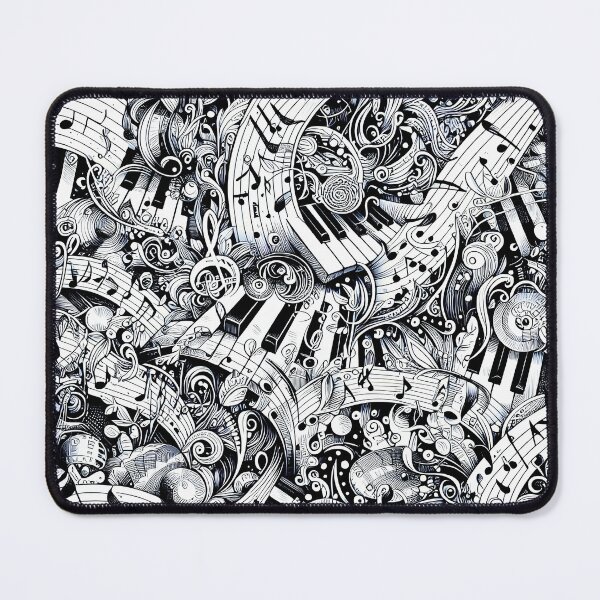 Item preview, Abstract Musical notes and keyboard design designed and sold by JacquiTaylorArt.
