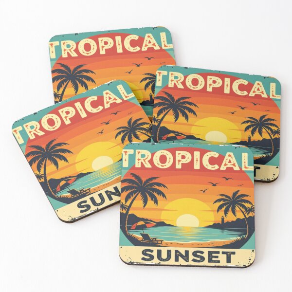 Item preview, Tropical beach vacation sunset designed and sold by zakarov27.