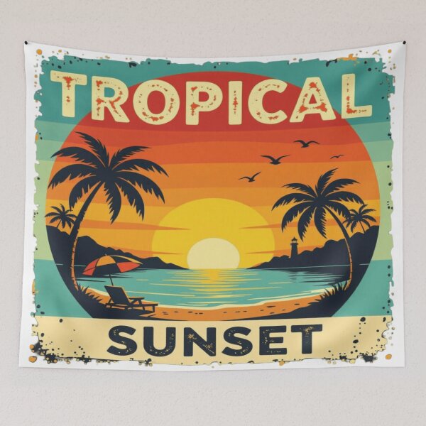 Item preview, Tropical beach vacation sunset designed and sold by zakarov27.