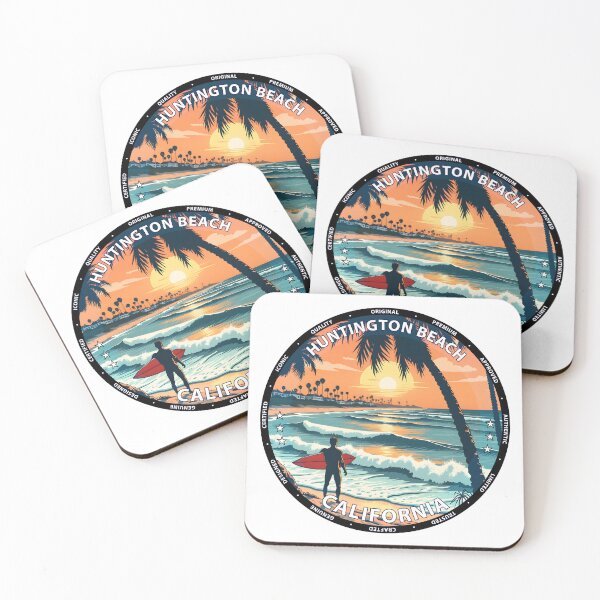 Item preview, Huntington Beach – California USA - Surf lifestyle iconic pier waves designed and sold by inkNext.