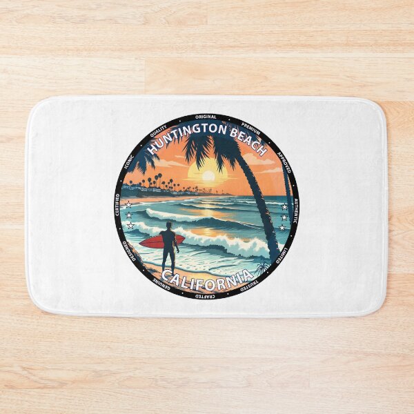 Item preview, Huntington Beach – California USA - Surf lifestyle iconic pier waves designed and sold by inkNext.