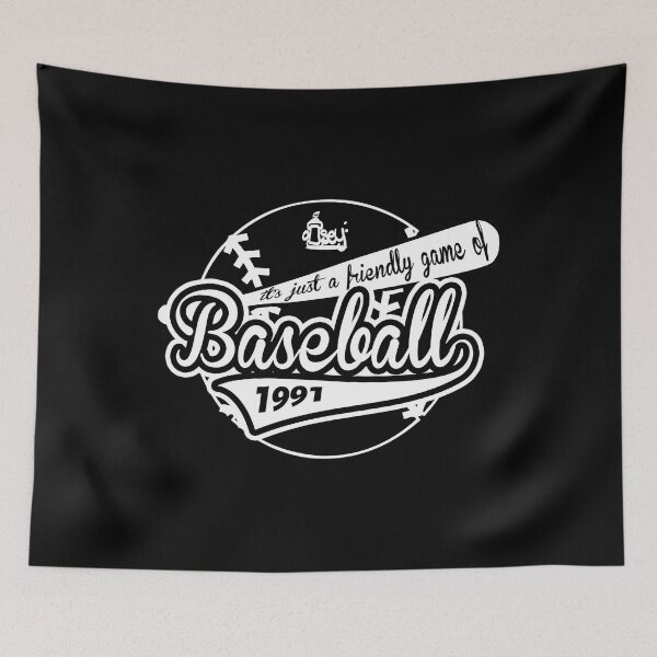 Item preview,  Just A Friendly Game Of Baseball Blk Main Source designed and sold by AmyCheneve.