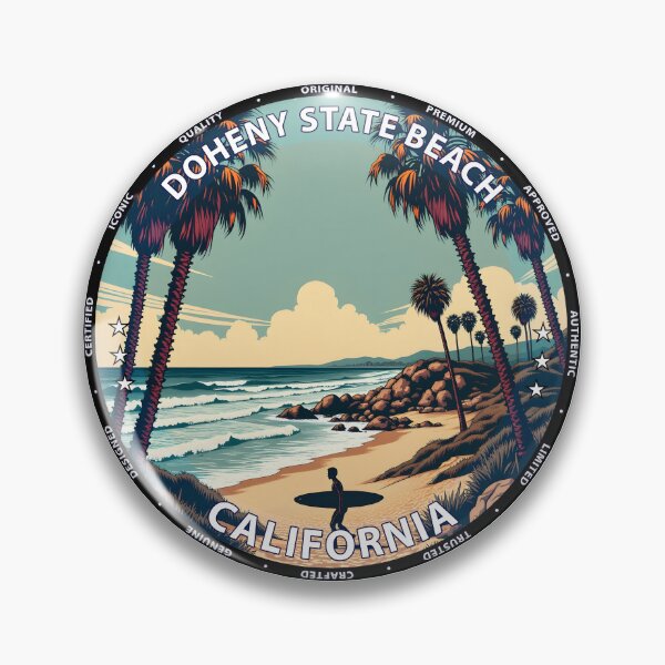 Item preview, Doheny State Beach – California USA - Surf lifestyle mellow point break waves designed and sold by inkNext.