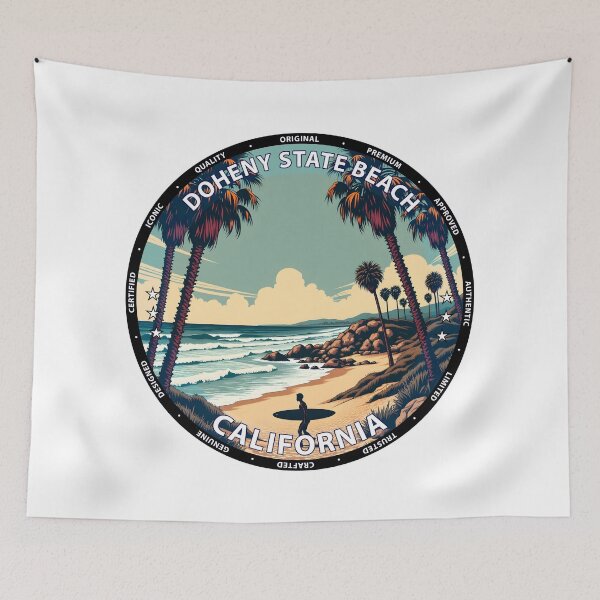 Item preview, Doheny State Beach – California USA - Surf lifestyle mellow point break waves designed and sold by inkNext.