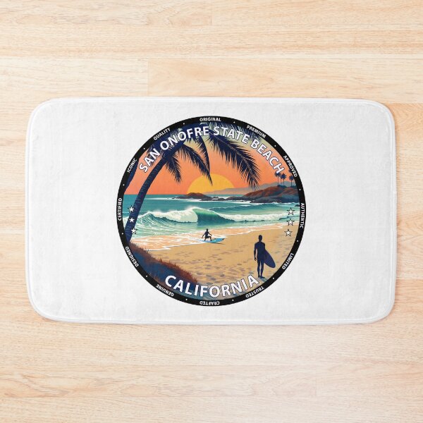 Item preview, San Onofre State Beach – California USA - Surf lifestyle classic longboard waves designed and sold by inkNext.