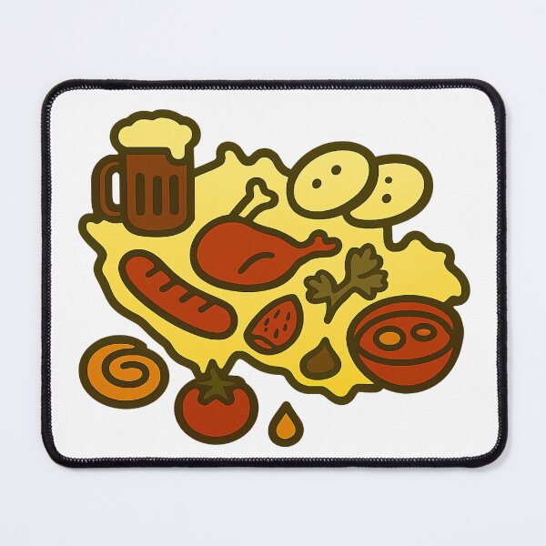 Item preview, Czechia Food Map  designed and sold by AdiDsgn.