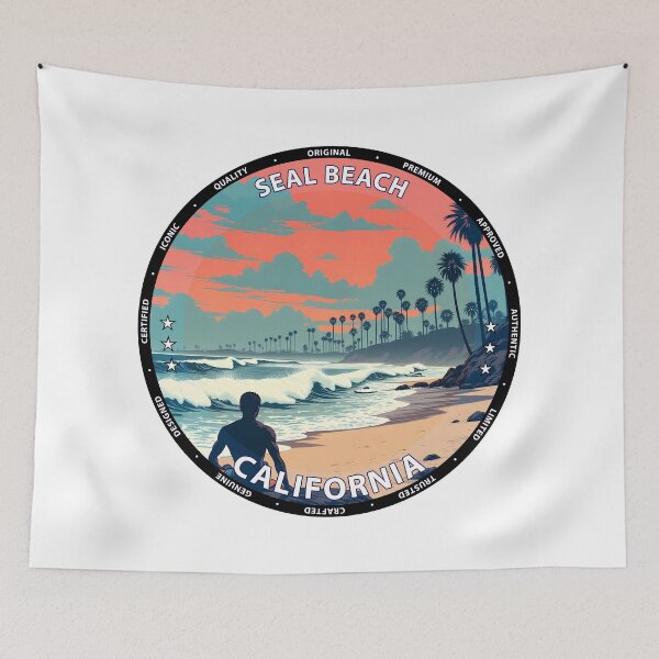 Item preview, Seal Beach – California USA - Surf lifestyle designed and sold by inkNext.