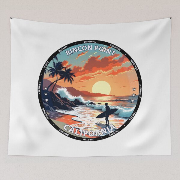 Item preview, Rincon Point – California USA - Surf lifestyle perfect right waves designed and sold by inkNext.