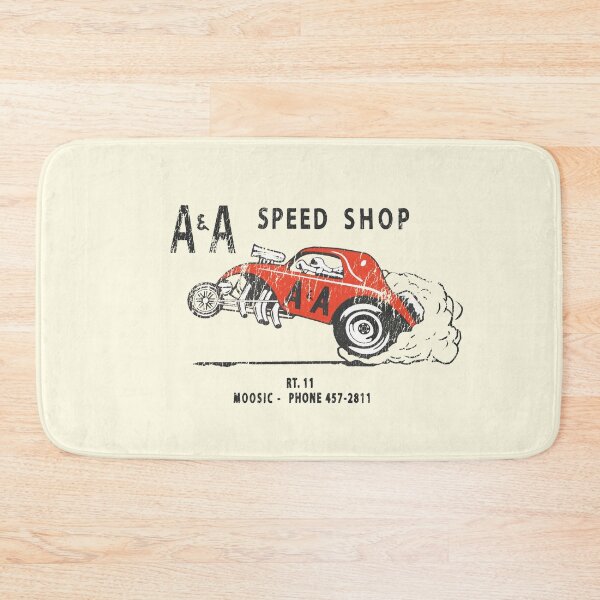 Item preview, A&A vintage speed shop - Burnout, distressed print. designed and sold by retropetrol.