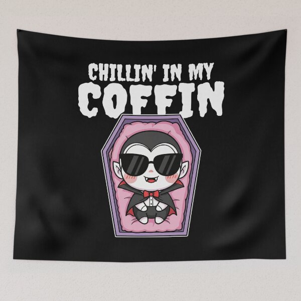 Item preview, CHILLIN' IN MY COFFIN - VAMPIRE HALLOWEEN designed and sold by KEF Custom.