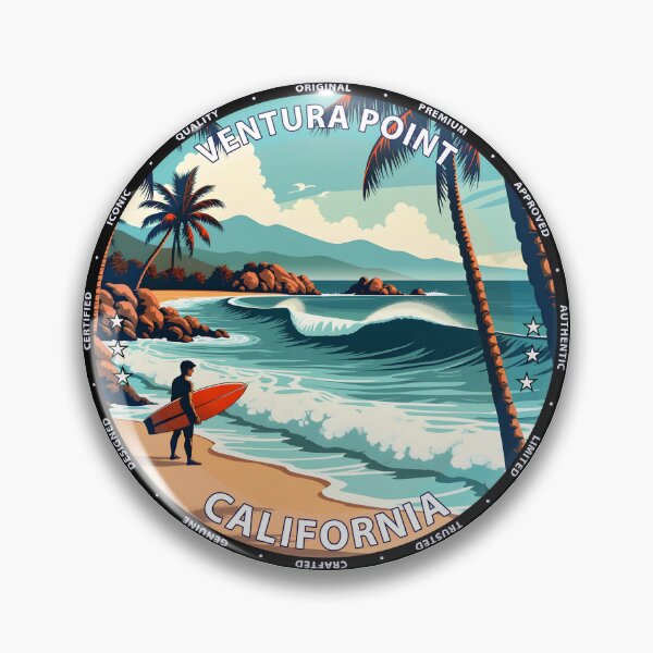 Item preview, Ventura Point – California USA - Surf lifestyle scenic reef waves designed and sold by inkNext.