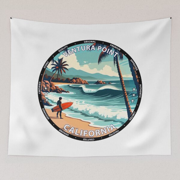 Item preview, Ventura Point – California USA - Surf lifestyle scenic reef waves designed and sold by inkNext.