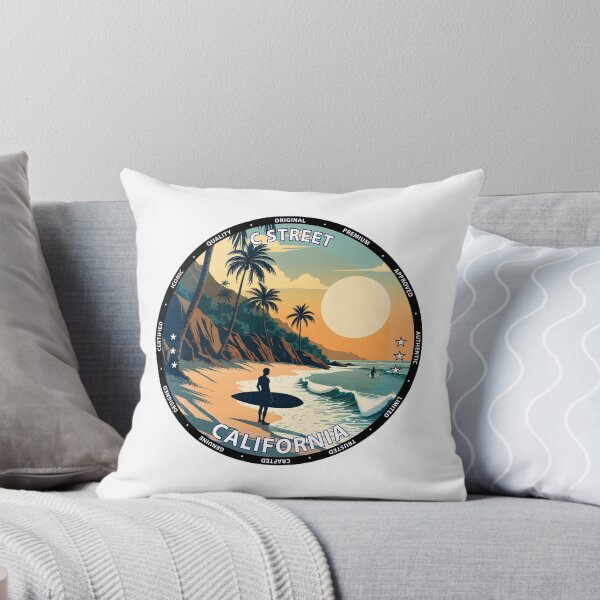 Item preview, C Street – California USA - Surf lifestyle classic pier waves designed and sold by inkNext.