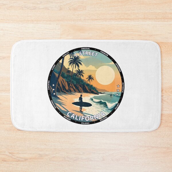 Item preview, C Street – California USA - Surf lifestyle classic pier waves designed and sold by inkNext.