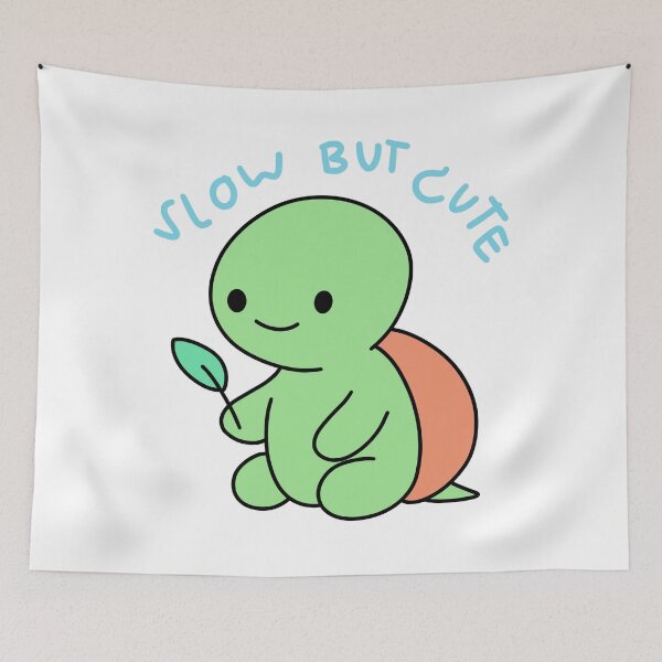Item preview, Slow but Cute Turtle designed and sold by DD Draw.