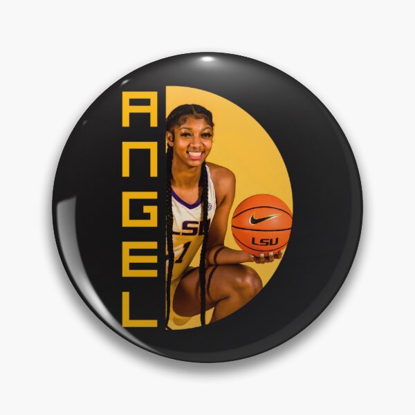 Item preview, Angelreese with a basketballAngel Reese ANGEL REESE LSU Championship Girl sec, ncaaf, ncaaf, ac designed and sold by JacobDibis.