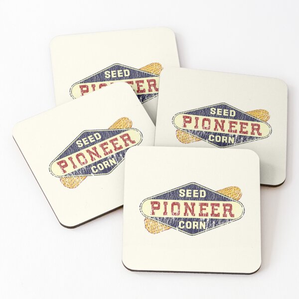 Item preview, Vintage Pioneer Seed Corn emblem - aged, hard working farmer print designed and sold by retropetrol.