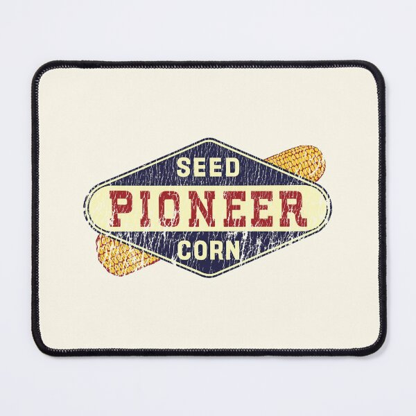 Item preview, Vintage Pioneer Seed Corn emblem - aged, hard working farmer print designed and sold by retropetrol.
